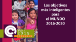 Los objetivos más inteligentes para el MUNDO 2016-2030