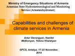Capabilities and challenges of climate services in Armenia