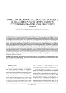 600 million years of climate change