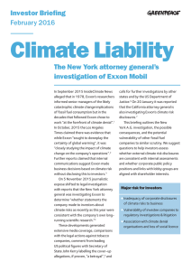 2016 - Greenpeace - Exxon - Climate Liability