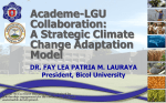 A Strategic Climate Change Adaptation Model