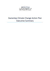 Gaziantep Climate Change Action Plan Executive Summary