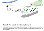 Topo 1: The map to the "Lovely Canyon"