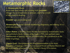 Metamorphic Rocks