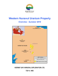 Western Nunavut Uranium Property