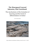 The Skaergaard Layered Intrusion, East Greenland