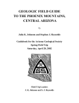 geologic field guide to the phoenix mountains, central arizona