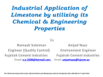Industrial Application of Limestone by utilizing its Chemical