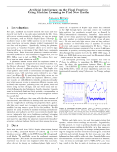 Artificial Intelligence on the Final Frontier: Using