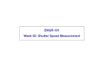 ENGR-101 Week 02: Shutter Speed Measurement