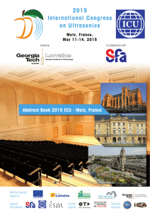2015 ICU International Congress on Ultrasonics