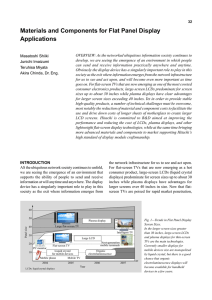 Materials and Components for Flat Panel Display