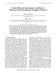Finite-difference time-domain modeling of dispersive