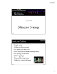 Diffraction Gratings