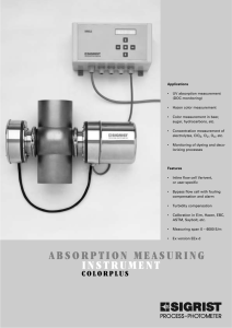 absorption measuring instrument