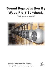 Sound Reproduction By Wave Field Synthesis