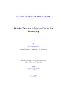 Woofer-Tweeter Adaptive Optics for Astronomy