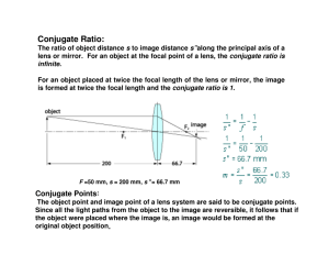 Conjugate Ratio: