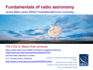 Fundamentals of radio astronomy - Radio Observations of Active