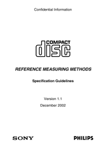REFERENCE MEASURING METHODS