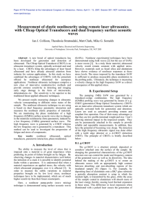 Measurement of elastic nonlinearity using remote