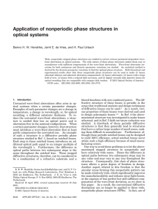 Application of nonperiodic phase structures in