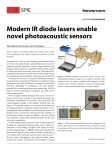 Modern IR diode lasers enable novel photoacoustic sensors