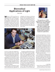 Biomedical Applications of Light