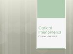 Optical Phenomenal Chapter 14 section 3
