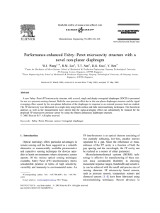 P erformance-enhanced Fabry–Perot microcavity