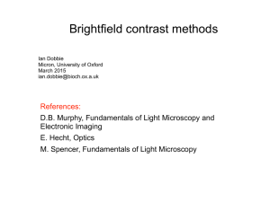 Brightfield contrast methods
