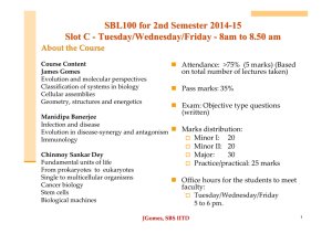 SBL100 for 2nd Semester 2014-1515 Slot C -