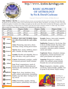 Flyer 3 - The Avalon School of Astrology