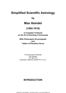 Simplified Scientific Astrology Max Heindel