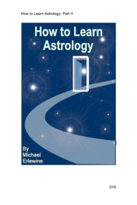 How to Learn Astrology: Part II 519