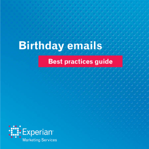 Birthday emails