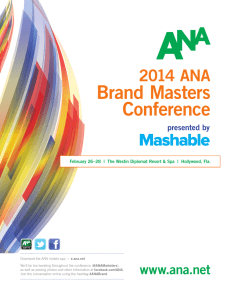 Brand Masters Conference - Association of National Advertisers