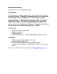 Marketing/Sales Manager Sentek Instrument, LLC – Blacksburg