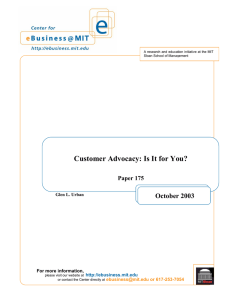 Customer Advocacy: Is It for You?