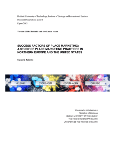 success factors of place marketing: a study of place