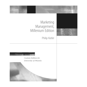 Marketing Management, Millenium Edition - Perspectiva-INT