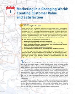 Marketing in a Changing World: Creating Customer Value and