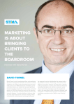 Marketing is about bringing clients to the boardrooM