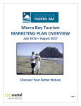 Morro Bay Tourism MARKETING PLAN OVERVIEW