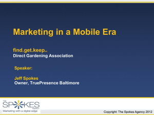 Mobile Marketing! - Direct Gardening Association