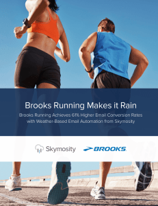 Brooks Running Makes it Rain