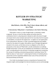 kotler on strategic marketing