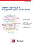 In-Store Sampling Packaging FSIs/Circulars Shopper Marketing 4.0