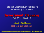 Toronto District School Board Continuing Education Investment