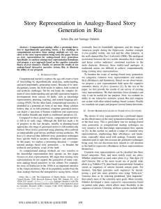 Story Representation in Analogy